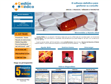 Tablet Screenshot of gestionmedica.net